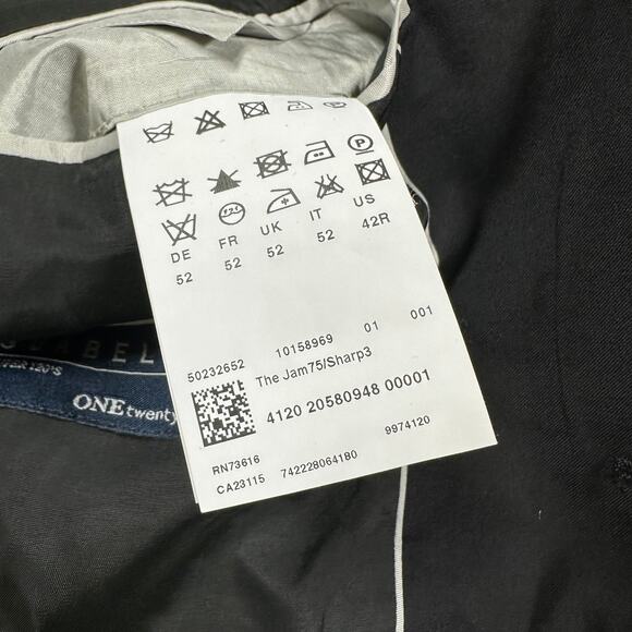 Hugo Boss Black Guabello Wool The Jam Men's Size 42R Blazer Excellent Condition - Picture 6 of 10